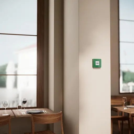 Беспроводная настенная кнопка для активации пожарной тревоги вручную Ajax для жилых объектов Manual Call Point, jeweller, беспроводной, зеленый - фото 4