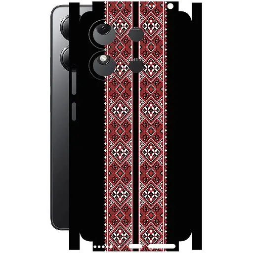 Захисна плівка StatusSKIN для Xiaomi Redmi Note 13 4G Корпус Вініл Вишиванка 3 - фото 1