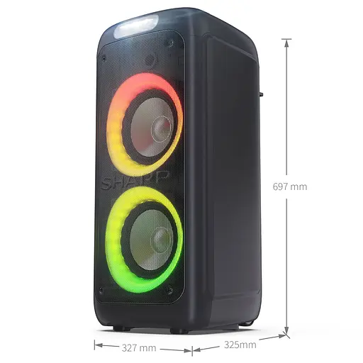 Портативна колонка Sharp Party Speaker PS-949 Black - фото 6