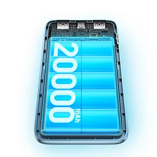 Зовнішній акумулятор Baseus Bipow Pro 20000 mAh 22.5 OE PPBD040302 білий - фото 2