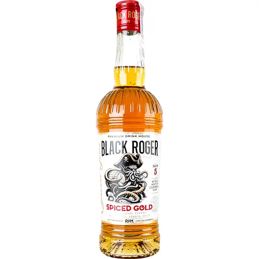 Спиртной напиток с ромом Black Roger Spiced Gold 35% 0.5 л
