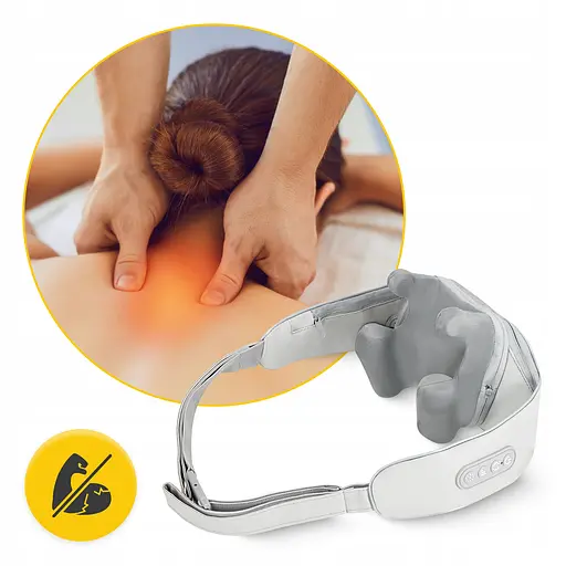 Накидка-масажер 4FIZJO Shiatsu Evo+ для шиї та спини, акумуляторний Grey (P-5905973404150) - фото 6