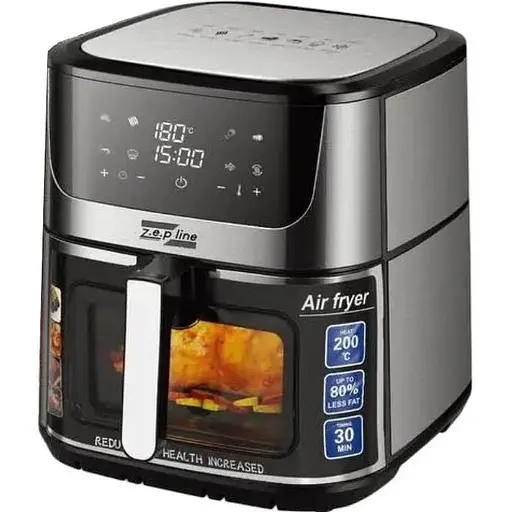 Аэрофритюрница безмасляная Zepline ZP-127 на 12л электрическая с сенсорным управлением 4000Вт - фото 1