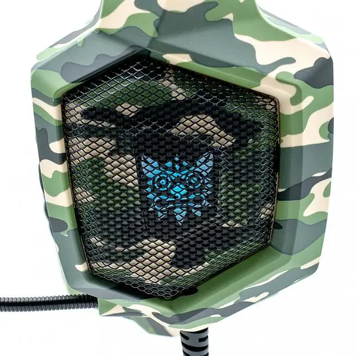 Дротова гарнітура Onikuma Gaming with LED K8, USB, 3.5mm, 2.2m, Camouflage-Green - фото 7