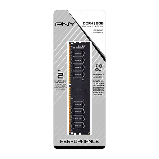 Модуль пам'яті для комп'ютера DDR4 8GB 3200 MHz PNY (MD8GSD43200-SI) - фото 3