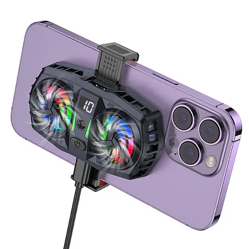 Охолоджуючий кулер для мобільного телефону Hoco GM36 Mustango Black - фото 5