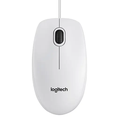 Миша Logitech Optical Mouse B100 White