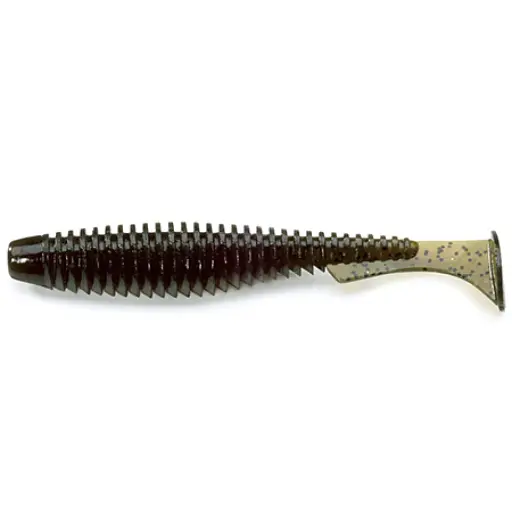 Силикон FishUP U-Shad 4" #043 - Watermelon Brown/Black (8 шт/уп)