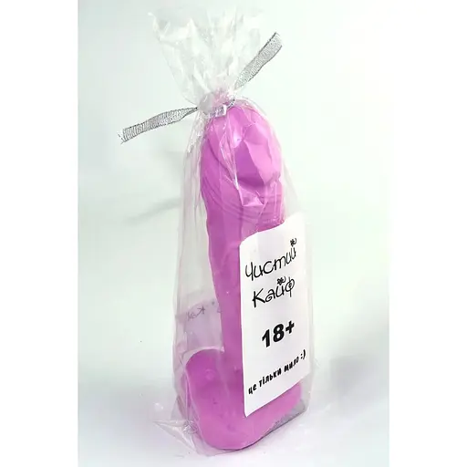 Крафтовое мало-член с присоской Чистий Кайф Violet Size L - фото 2