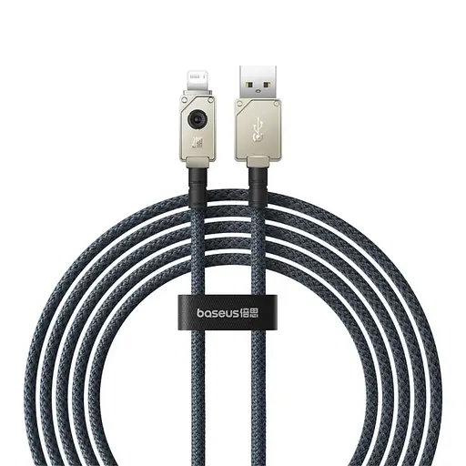 Кабель Baseus Unbreakable Series Fast Charging Data Cable USB to iP 2.4A 2m Stellar White - фото 1