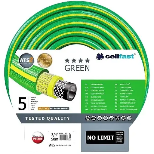 Шланг садовий Cellfast GREEN ATS 3/4'' 50m (15-121)