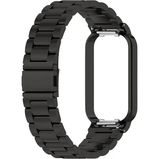 Ремешок-бампер DK CDK Metal Fitlink Steel Watch Band для Xiaomi Mi Band 8 Active (017613) (black)