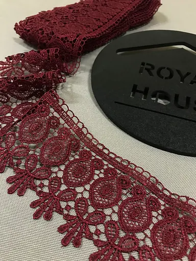 Мереживо Арфа бордове - фото 1