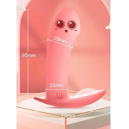 Мини-вибратор Бабочка силиконовый в трусики для женщин 10 режимов USB розовый - фото 4