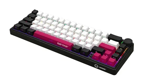 Клавіатура Lorgar KBP70MW Pro Wireless 65% Compact Black Red EN/UA (LRG-KBP70MW-BK-US) - фото 2
