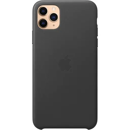 Оригинальный кожаный чехол Apple Leather Case для iPhone 11 Pro Max (6.5") Black (MX0E2ZM/A)