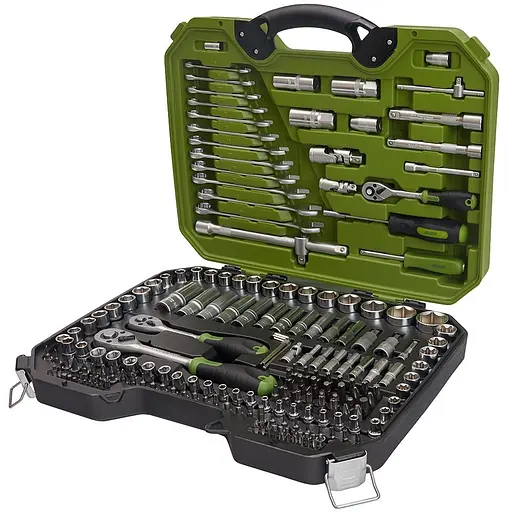 Універсальний набір інструментів Alloid 1/4, 3/8, 1/2, 218 предметів (НГ-4218П) - фото 3