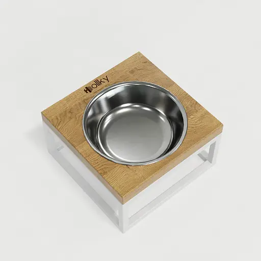 Hollky Base Solo S — миска на підставці для котів і маленьких собак (1 × 0,45 л) - фото 6