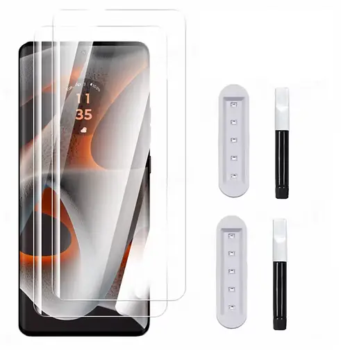 Захисне скло DK для Xiaomi Redmi Note 14 Pro+ UV Curved 017496 clear 2 шт. - фото 4