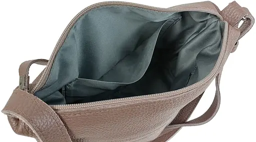 Женская кожаная наплечная сумка Borsacomoda капучино sum0028721 - фото 7