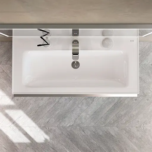 Тумба з умивальником AM.PM X-Joy S підвісна 100 см 2 ящики білий MTA-FHX1002WG-WCC1002WG Білий - фото 9