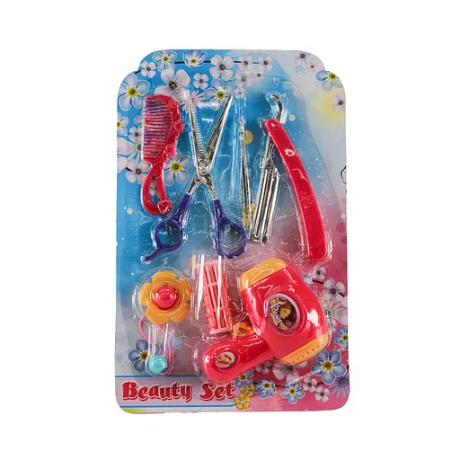 Парикмахерский набор 65011, фен, ножницы, бигуди, аксессуары, на блистере (6973566401922) - фото 1