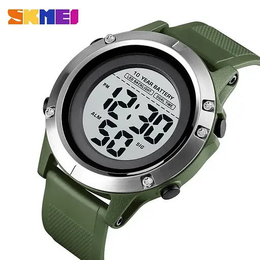 Спортивний наручний годинник Skmei 1518 (Зелений) - фото 2