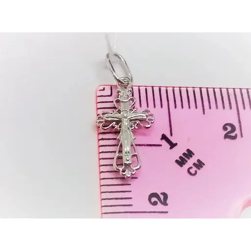 Золотий хрестик Столична Ювелірна Фабрика. Розп'яття Христа. 501407Б - фото 4