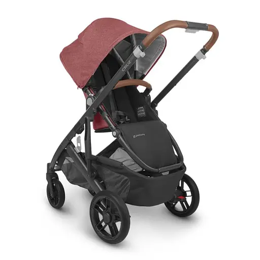 Прогулочная коляска Uppababy Cruz V2 - Lucy + люлька Uppababy Carrycot Lucy Rosewood Melange с карбоновым каркасом - фото 11