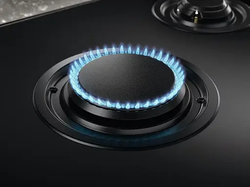 Варильна поверхня газова на склі Electrolux 75 см чугун електронне керування Hob2Hood чорний - фото 4