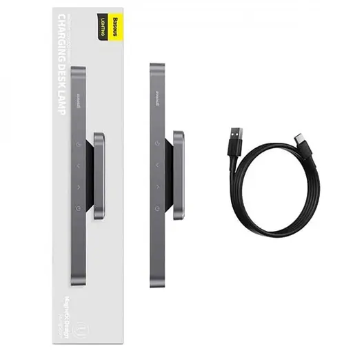 Настольная лампа Baseus Magnetic Stepless Dimming Charging Desk Lamp (DGXC-C0) Gray - фото 4