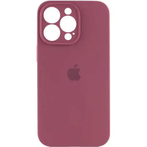 Чохол Epik Silicone Case Full Camera Protective (AA) для Apple iPhone 15 Pro (6.1) Бордовий/Plum - фото 1