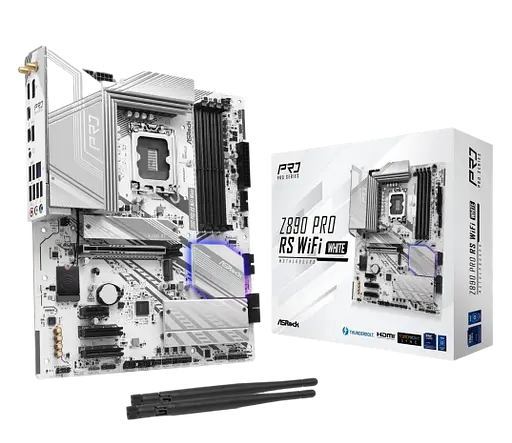 Материнська плата ASRock Z890 Pro RS Wi-Fi White LGA 1851 (Z890 PRO RS WIFI WHITE)