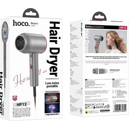 Фен Hoco HP13 Rose Red [143061] - фото 7