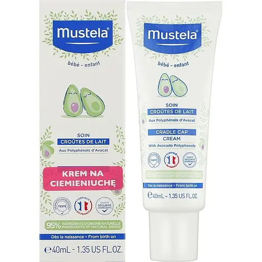 Крем від себорейних кірочок Mustela Bebe Cradle Cap Cream 40 мл - фото 1