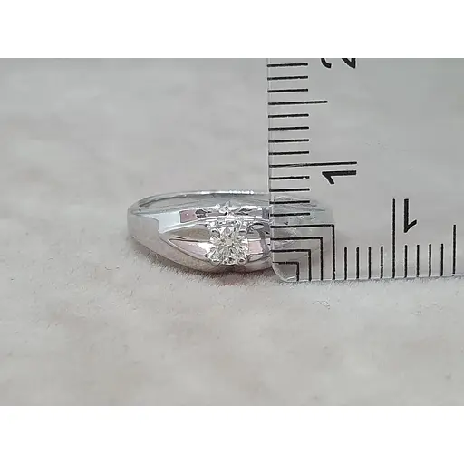 Золотое кольцо с бриллиантом. 101103Б 16,5 - фото 5