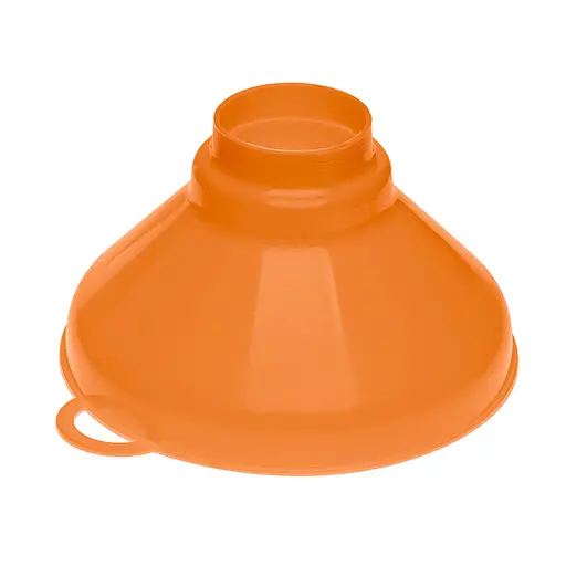 Воронка (лейка) Ø 15,5 см пластиковая с широким горлом на банку, Kitchette Оранжевый 86411 - фото 5