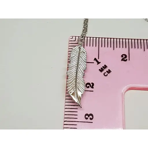 Срібне кольє Qvaliz Пір'їна. 908-00930 40 - фото 3