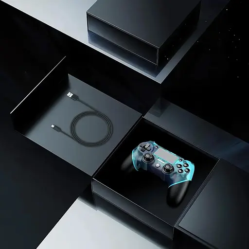 Бездротовий контролер JORREP для PS4 з функцією подвійної вібрації та звуку - фото 4