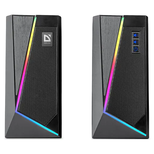 Акустика Defender 2.0 Solar 3 10 W, BT/Light, USB (65103) - фото 2