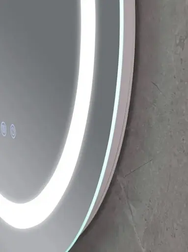 Дзеркало Mixxus PLAIN MC02-80 з LED Touch, Anti-fog, димером, регулюванням яскравості, годинником (MI6931) - фото 4