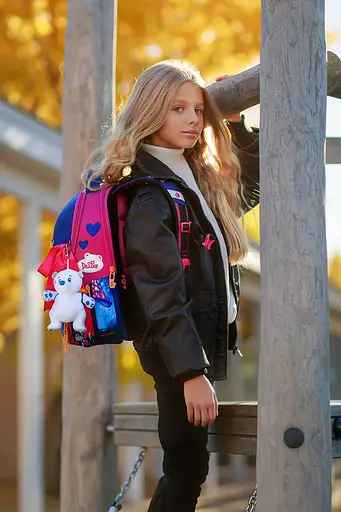 Ортопедический ранец 3 в 1 Delune для девочки Фея 35х27х16 см Розовый (7mini-017) - фото 9