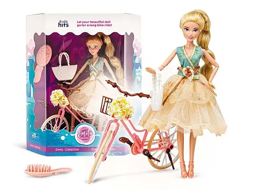 Кукла Emily Romantic с велосипедом, KH23/021