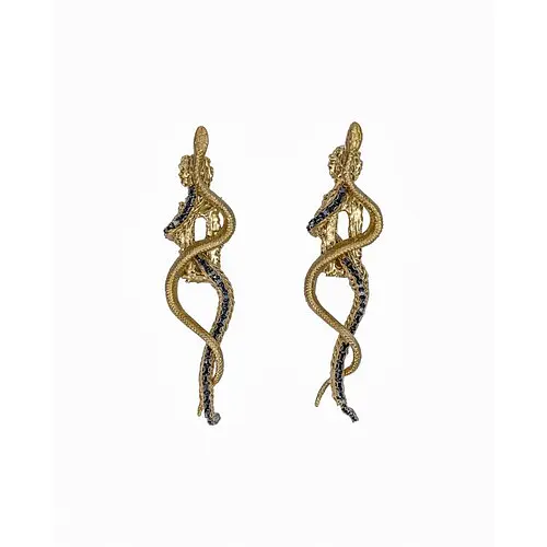 Сережки Медуза Горгона - фото 1