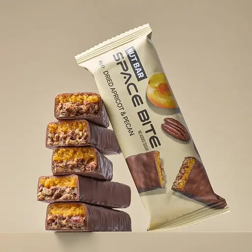 Блок батончиків Spacefood Space Bite Nut Bar, 10*40 грам - Курага -пекан - фото 3