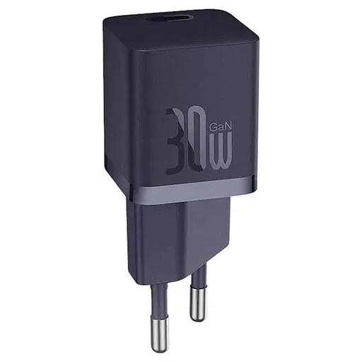 Зарядный адаптер блок Baseus GaN 5S Fast Charger 30 W P10162504523-00 фиолетовый - фото 4