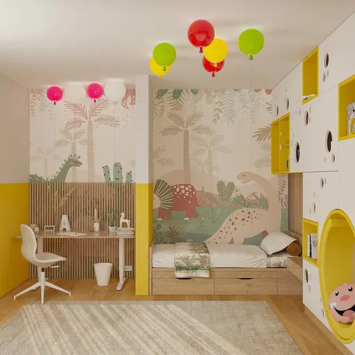 Стельовий світильник MJ-Light 5055C/S YELLOW - фото 3