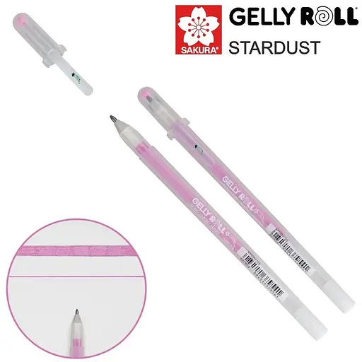 Ручка гелевая Sakura Stardust Gelly Roll Розовый - фото 2