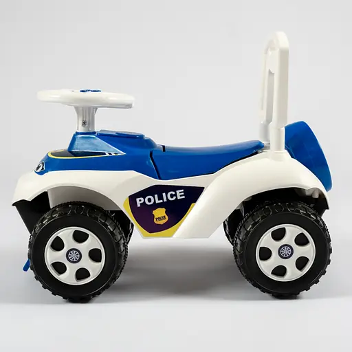 Детский толокар Машинка 0141/11 бело-синий - фото 3