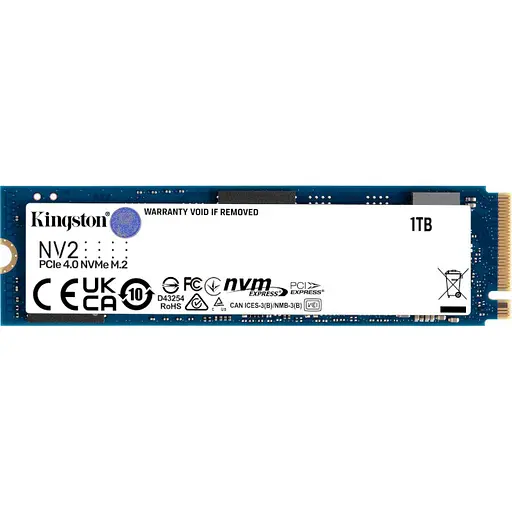 Накопитель SSD Kingston m.2 NVMe 1TB NV2 960 1024 (SNV2S/1000G) Б/у - фото 1